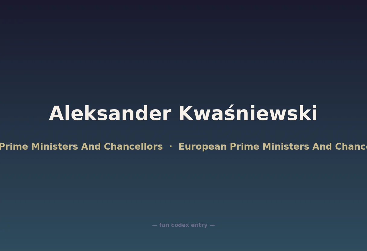 Aleksander Kwaśniewski